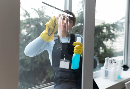 Nettoyage de vitres intérieures et extérieures au Breil-sur-Mérize